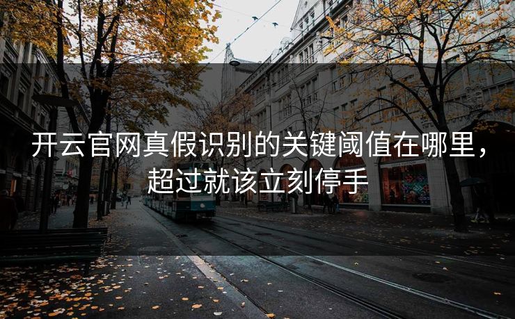开云官网真假识别的关键阈值在哪里，超过就该立刻停手